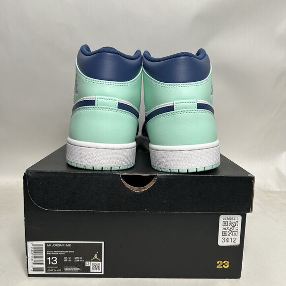 Nike Air Jordan 1 Mid Retro “Mystic Navy/Mint Foam” 2024 main image 4